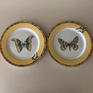 Lynn Chase Butterfly BAMBOO Dessert Salad Plate 9 In - Picture 1 of 8