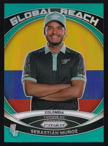 2024 Panini Prizm Liv Golf Sebastian Munoz Global Reach Teal /199 Torque GC - Picture 1 of 2