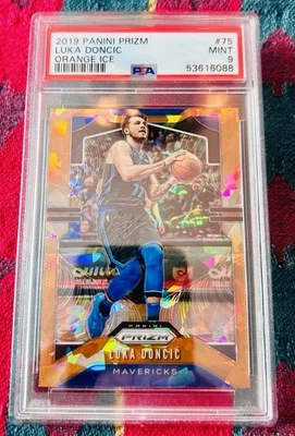 Panini Prizm Luka Doncic Orange Ice #75 2019 PSA 9 como nuevo Foto 1 de 3