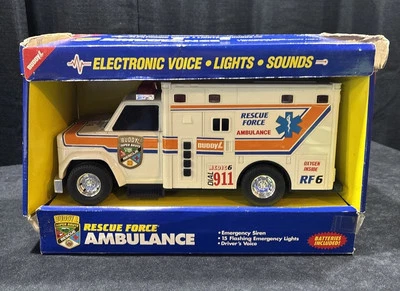 NIB 1993 Buddy L Rescue Force Super Brute RF6 Ambulance. New In Box! - Image 1 of 4