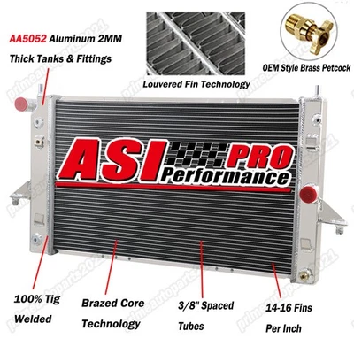 Aluminum Radiator Fits Saturn SC1 SC2 SL SL1 SL2 SW1 SW2 L4 1.9L AT 1994-2002 Foto 1 de 4