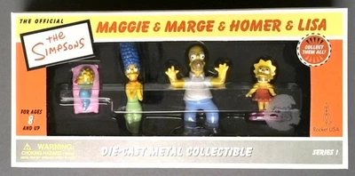 Los Simpson Die-cast Metal Coleccionable Serie 1 (Maggie, Marge, Homer, Lisa) Foto 1 de 3