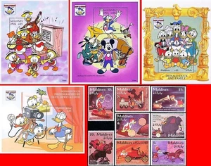 DISNEY/FAMILY PORTRETS + 4 S/S +2 M/S MNH 🅵🆁🅴🅴 🆂🅷🅸🅿🅿🅸🅽🅶 - Picture 1 of 3