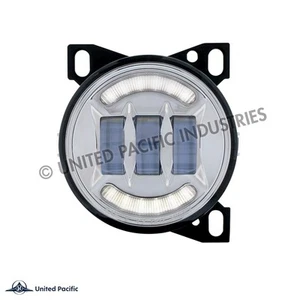 United Pacific 4 1/4" LED Chrome Foglights Peterbilt 579/587&Kenworth T660 36605 - Picture 1 of 14