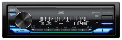 JVC KD-X482DBT MP3-Autoradio mit Bluetooth DAB iPod AUX-IN USB - KD X 482 DBT - Bild 1 von 4