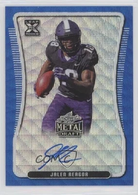 2020 Leaf Metal Draft Blue Wave /20 Jalen Reagor #BA-JR1 Rookie Auto RC - Image 1 of 2