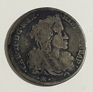 Hn Naples Carlo II 1691 Tari Ag Nc Dapn #28 r164 - Picture 1 of 2