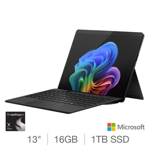 Microsoft Surface Pro, Copilot+ PC, Snapdragon X Plus, 16GB RAM, 1TB SSD, 13” - Picture 1 of 7