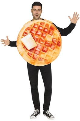 Breakfast Waffle Funny Food Adult Costume - Image 1 of 2