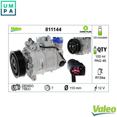 COMPRESSOR AIR CONDITIONING 811144 FOR AUDI A6/S6 ALT 2.0L 4cyl A6BBJ/ASN 3.0L - Image 1 of 4