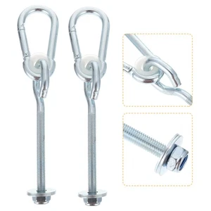 1 Pair Swing Carabiner Hooks Swing Hanging Buckles Accessories Swing Hooks - Picture 1 of 12