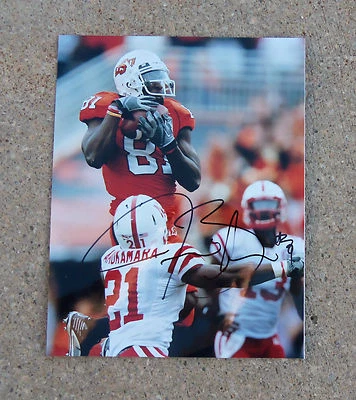 Oklahoma State #81 Justin Blackmon Firmado Autografiado 11x14 Foto Certificado de Autenticidad! ¡PRUEBA! Foto 1 de 2