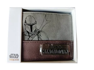 New 2023 Star Wars The Mandalorian Metal Logo Wallet Collectable Brand New - Bild 1 von 4
