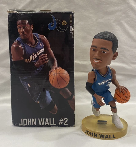 Wizards John Wall Bobblehead Game Worn ROOKIE Jersey-Limited Edition Cover