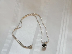 Colgante de topacio místico vintage brillante de plata de ley h517 con cadena  - Imagen 1 de 10