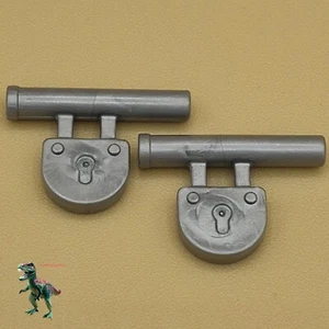 X2 Playmobil Schloss-Schloss-Tür-Schloss-Gefängnis-Schloss-Kommissarin-Dungeon - Bild 1 von 1