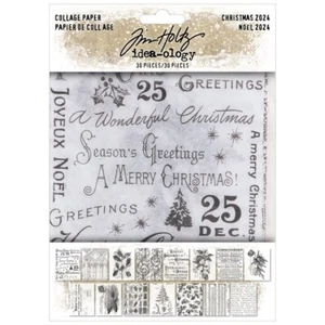 Tim Holtz ~ PAPEL COLLAGE ~ Idea-ología ~ Navidad 2024 - Imagen 1 de 3
