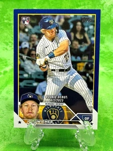 Joey Wiemer RC - Royal Blue - 2023 Topps Update Series #US316 Milwaukee Brewers - Picture 1 of 11