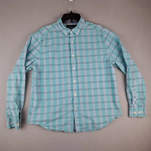 Nautica Hemd Herren Extra Large blau kariert Button Down Kragen Langarm - Bild 1 von 19