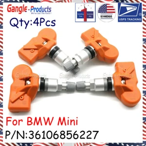 SET (4) 36106856227 TPMS TIRE PRESSURE SENSOR For BMW X3 X5 Z4 MINI Cooper - Picture 1 of 6
