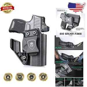 Durable IWB Holster Compatible with G43, P365 and More - Adjustable Retention - Picture 1 of 8