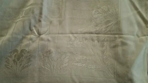 Mantel Blanco Damasco Rectángulo 55" x 76" Diseño Floral Lino Rayón - Imagen 1 de 8