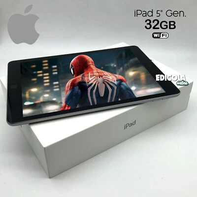 Tablet Apple iPad 5a Generazione Display 9.7" pollici 32GB Usato Grigio wifi 5th - Immagine 1 di 4