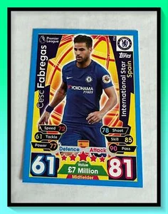 17/18 Topps Match Attax Premier League Trading Cards - International Star - Picture 1 of 15