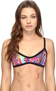 Seafolly Women's 182366 Mexican Summer Scuba Bralette Bikini Top Swimwear Size 2 - Picture 1 of 3