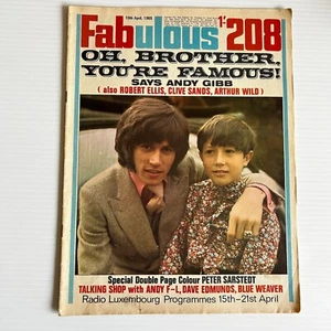 Vintage Magazine Fabulous 208 1969 UK British Pop Music Teens Radio Luxembourg - Picture 1 of 8