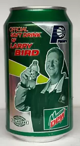 Mountain Dew Indiana Pacers Larry Bird commemorativo 12 once Bidone per bibite in alluminio - Foto 1 di 5