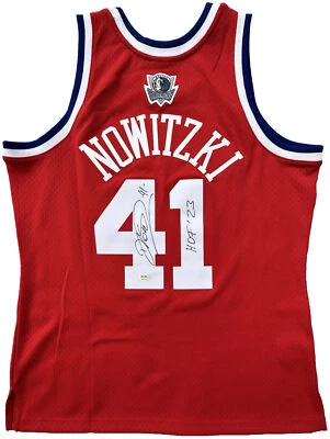 DIRK NOWITZKI #41 SIGNED MAVERICKS 2003 ALL STAR GAME BASKETBALL JERSEY PSA/DNA - Image 1 of 4