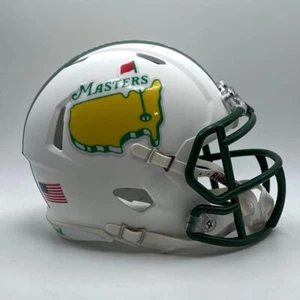 The Masters CUSTOM Concept Matte White Mini Football Helmet - Picture 1 of 3