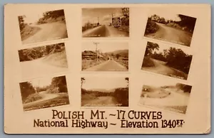 Postcard RPPC c1920s Polish Mt. MD National Highway 17 Curves Multi View - Bild 1 von 2