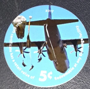 Kl # M593,  16B5   AAFES Pog  2017 U.S. ARMY Money Extra Fine - Picture 1 of 3