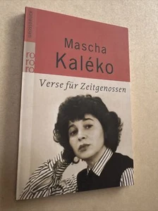 Verse für Zeitgenossen von Kaléko, Mascha | Buch | Zustand gut - Imagen 1 de 5