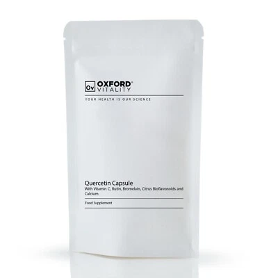 OXFORD VITALITY Quercetin-Kapseln mit Vitamin C, Rutin, Bromelain und Citrus-Bioflavonoiden