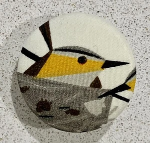Charley Harper Sparrow Song Bird Songbird Fabric XL 1.5" Sewing Buttonn CHF37 - Picture 1 of 1