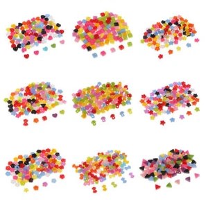 100pcs Colorful Resin Buttons for Sewing Scrapbooking 5-6mm - Picture 1 of 10