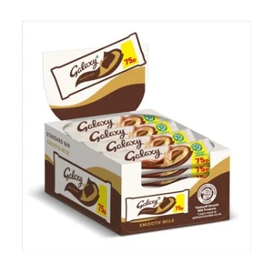 24 x Galaxy Smooth Milk Chocolate Bar 42g Bars Price marked 75p - Picture 1 of 2