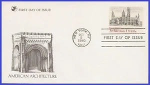 USA4 #1838 U/A READERS DIGEST FDC American Architecture Smithsonian - Picture 1 of 1