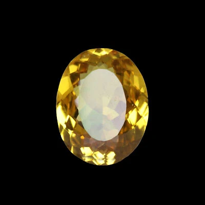 Ring Size Stone 18.00 Carat Loose Gemstone Yellow Citrine Oval Cut Gemstone - Image 1 of 3