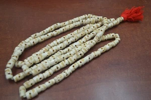 108 PCS TIBETAN BUDDHIST BUFFALO SKULL BONE MALA PRAYER BEADS - Picture 1 of 1