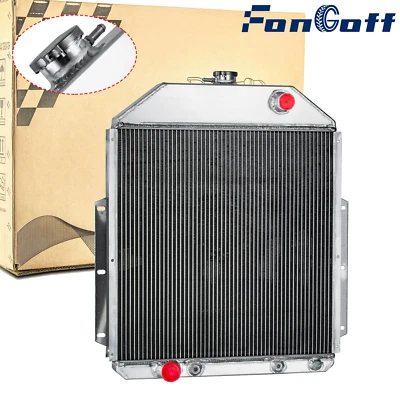 4-Row Aluminum Radiator Fits 1942-1952 Ford F1 F2 F3 Pickup Ford Engines NWQ NEW Foto 1 de 4