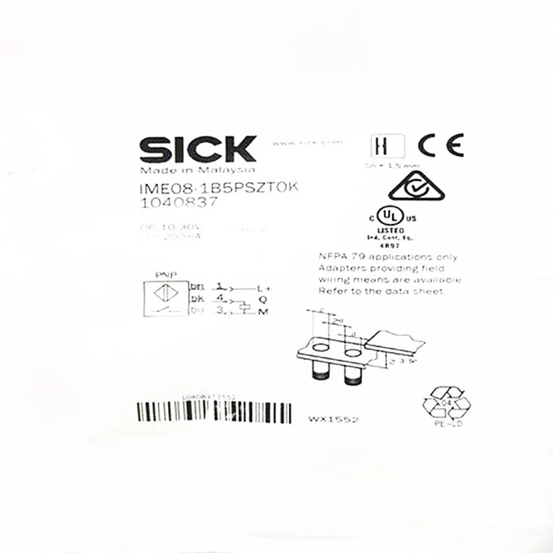 1PCS FOR SICK IME08-1B5PSZT0K Inductive proximity sensors ,PNP,NewKd Replacement - Image 1 of 1