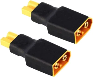 5 Pack Male XT60 to Female XT30 Plug Connector Adapter for RC ESC Lipo Battery - Picture 1 of 6