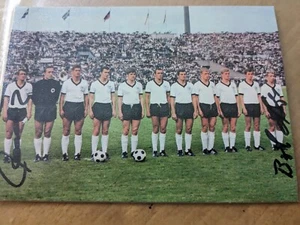 Unikat. Orginale Autogramme. Mannschaftsfoto. Deutschland. Vogts. Overath. 1969 - Bild 1 von 2