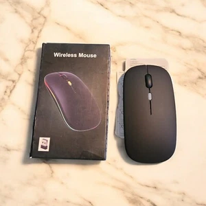Grind Black Dual Mode Gaming Mouse 5.1+2.4G Rechargable Wireless W Cord - Picture 1 of 2