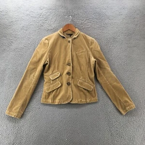 American Eagle Outfitters Basic Jacket Womens M Brown Cotton Blend Front Pockets - Picture 1 of 12