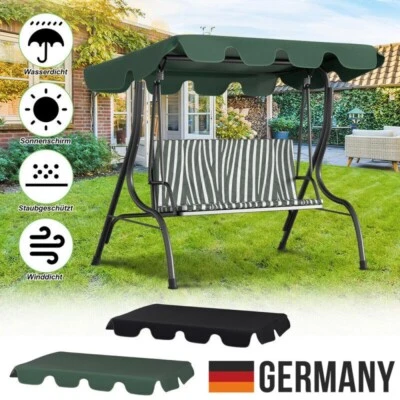 MARKENLOS Sonnendach ersatzdach Sonnenschutz Hollywoodschaukel Ersatz-Bezug 210x145cm